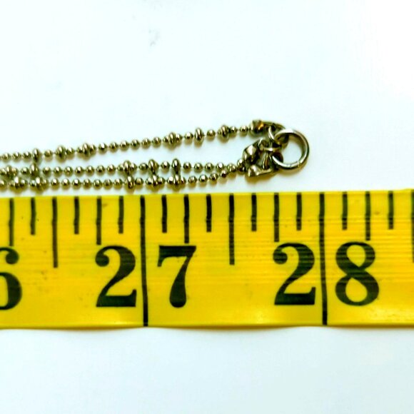 ABS by Allen Schwartz Silver Tone Rhinestone Chandelier Long Necklace 28" - Picture 6 of 6